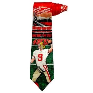 Team NFL San Fransico 49ERS NFC West Football Player Vintage Novelty Necktie